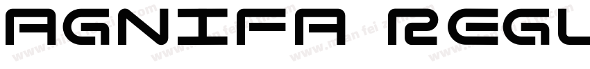 Agnifa regular字体转换